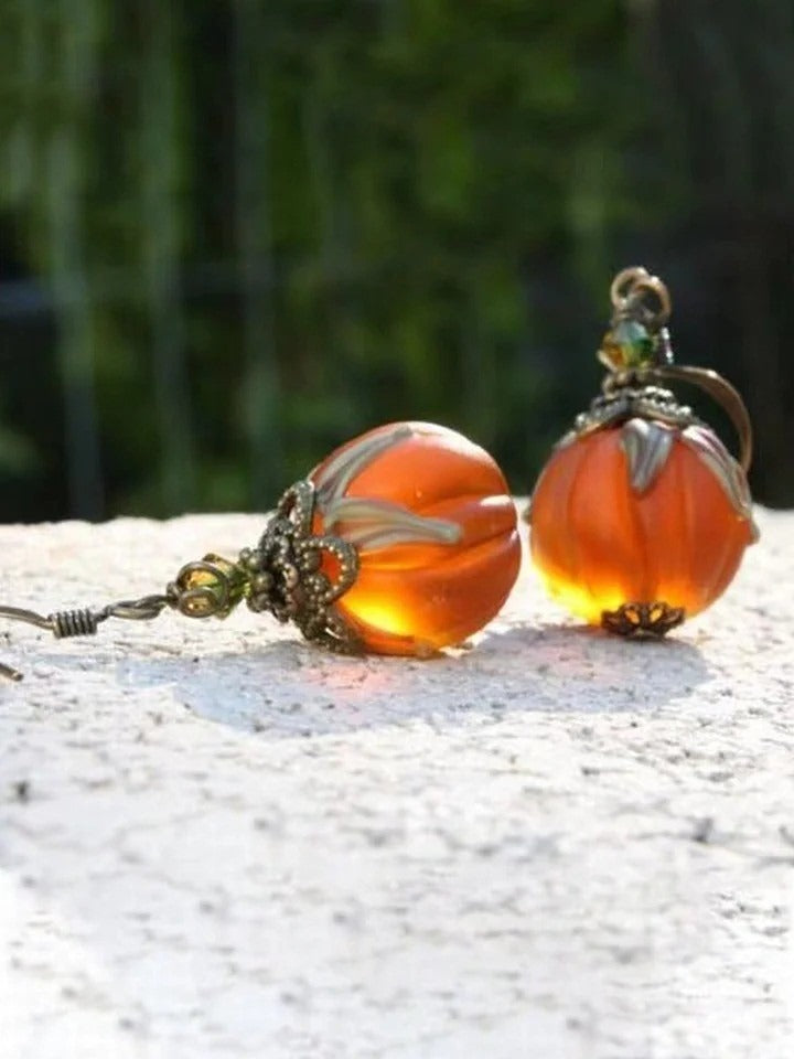 Women's Vintage Pumpkin Earrings, photo 2