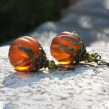 Women's Vintage Pumpkin Earrings, photo 4