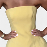 Strapless Bandeau Top with Pleated Skirt Set, photo 4