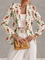 Women's Nutcracker Print Blazer in Ivory Multicolor