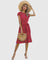 Allyzhea Elegant Dress in Red