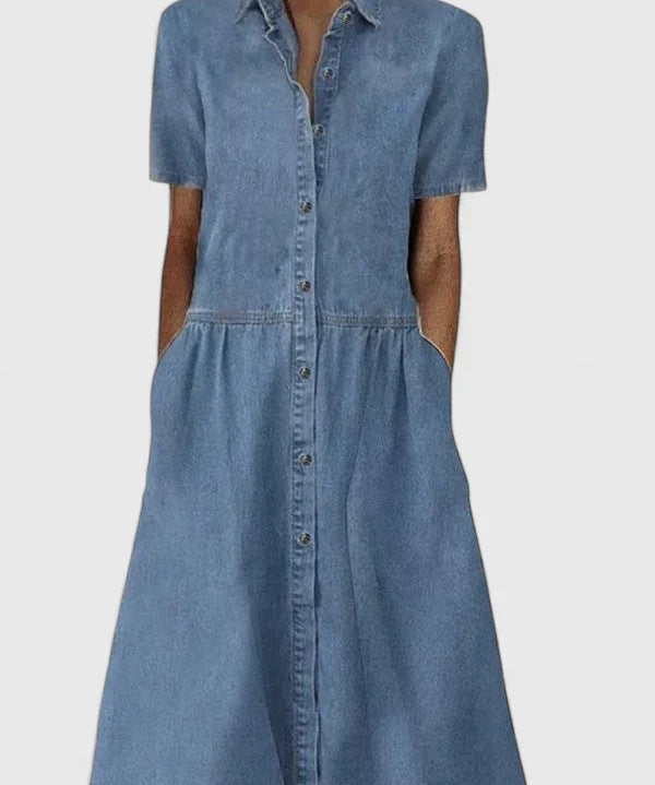 Allyssia Elegant Dress in Blue