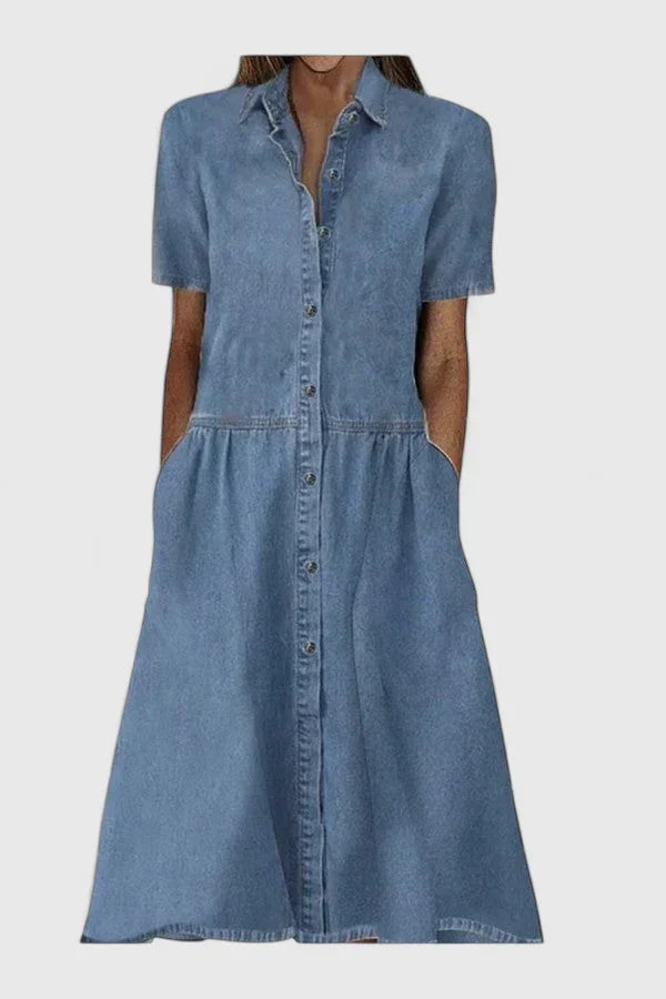 Allyssia Elegant Dress in Blue