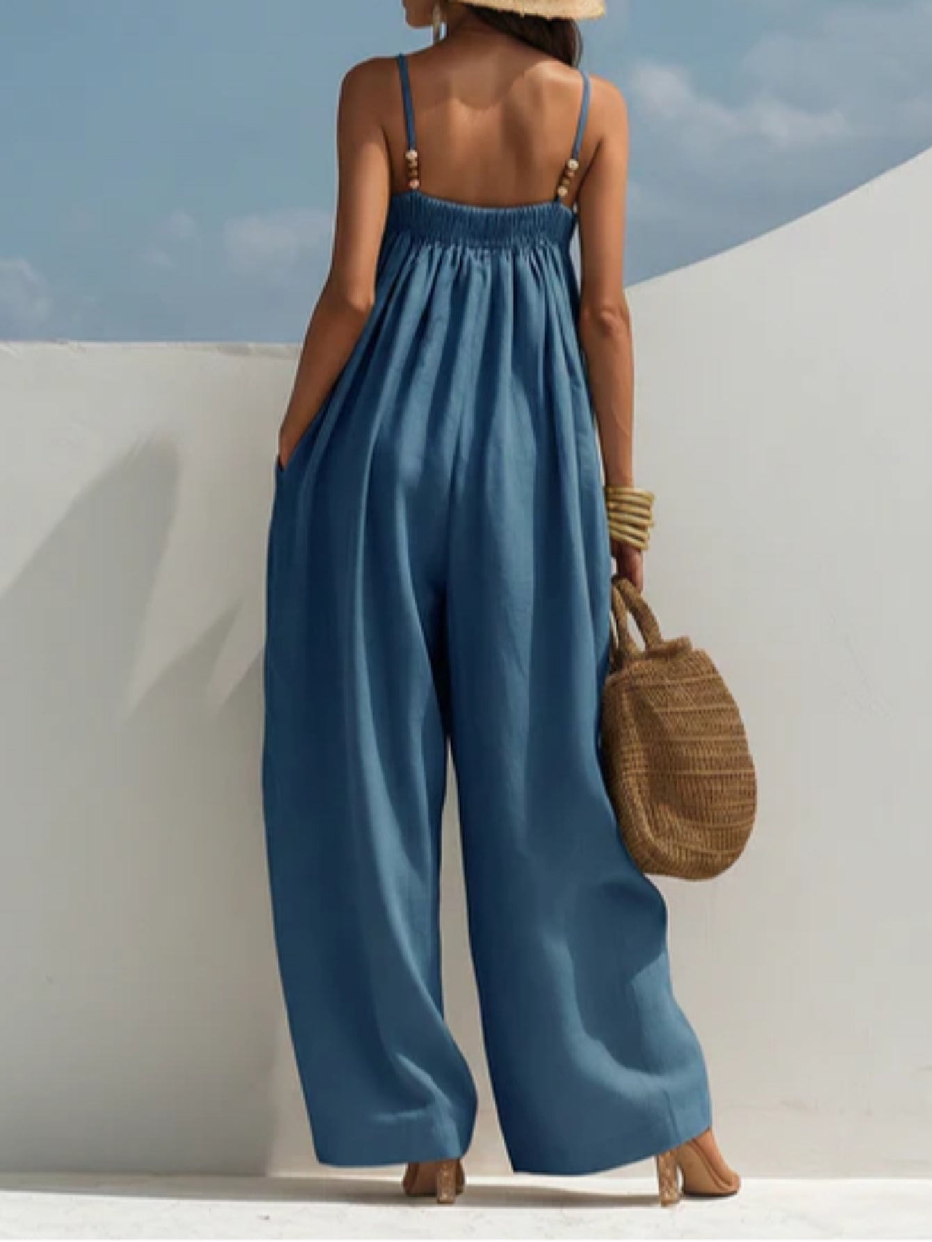 Women's Wide-Leg Denim Jumpsuit, photo 5