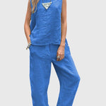 Sabrina Elegant Two-Piece Set in Blue