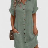 Gianelleza Sophisticated Midi Dress in Green
