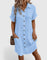 Gianelleza Sophisticated Midi Dress in Blue