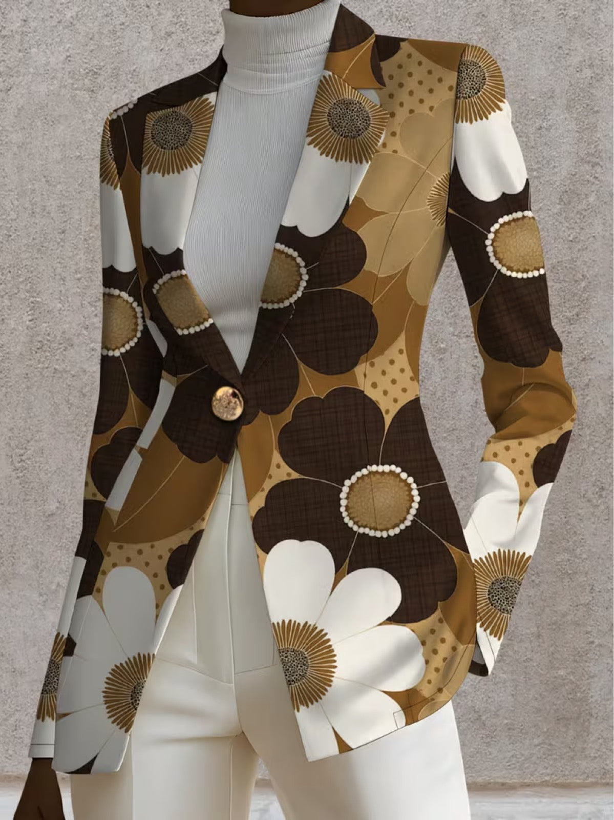 Women's Daisy Print Blazer, photo 3