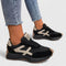 Amy Comfort Sneakers in Black / Beige