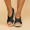 Comfortable Comfort Wedge Heel Espadrilles in Black