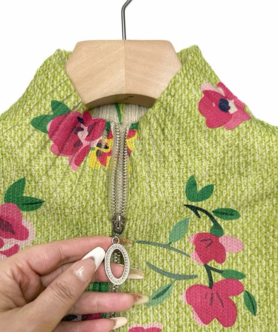 Women's Floral Zip Cardigan, photo 3