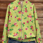 Women's Floral Zip Cardigan, photo 2