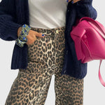 Women's Vintage Jeans with Leopard Print, photo 2