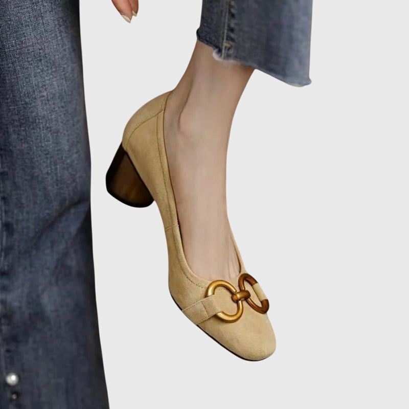 Women's Stylish High Heels in Khaki