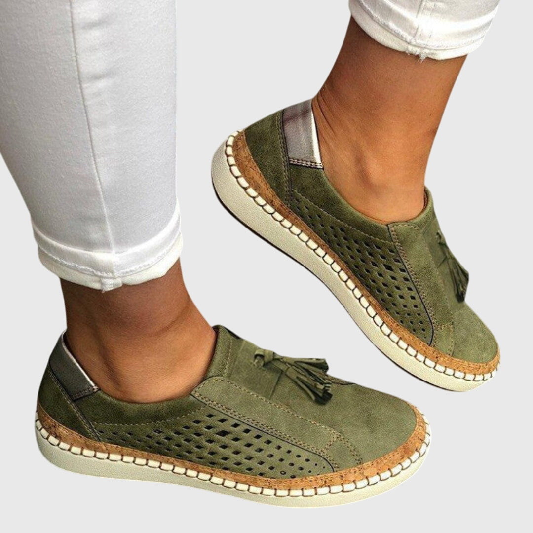 Piper Comfort Slip-Ons Sneakers in Green
