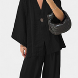 V-Neck Top with Straight-Leg Pants Set, photo 14