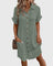 Caroline Comfortable Dress in Olive Green