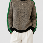 Women's Luxe Herringbone Mock-Neck Sweater