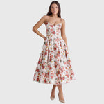 Jane Elegant Maxi Dress in Floral