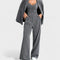 Women's Elegant 3-Piece Suit in Gray