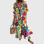 Women's Elegant Bohemian Dress in Multicolor 2