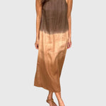 Women's Stylish Print Dress in Brown