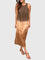 Women's Stylish Print Dress in Brown