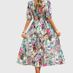 Women's Flattering Floral Midi Dress, photo 2