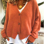 Shannon Knit Cardigan in Orange