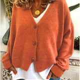 Shannon Knit Cardigan in Orange