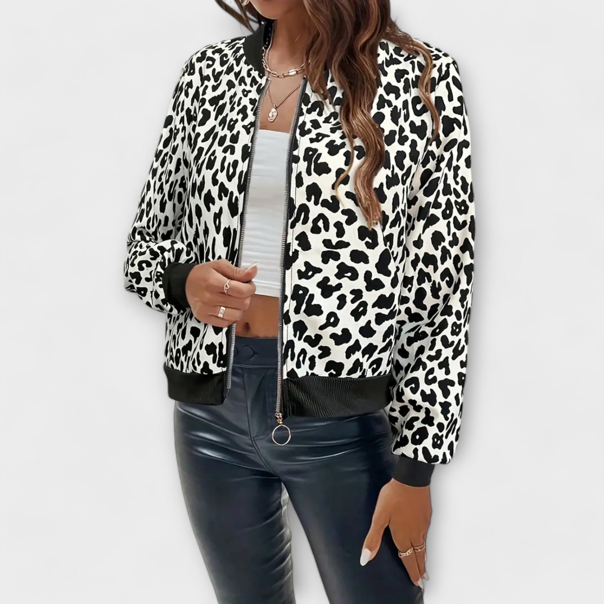 Women's Elegant Leopard-Print Jacket, photo 5