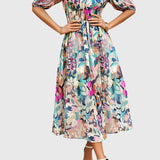 Women's Flattering Floral Midi Dress, photo 3