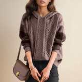 Women's Cable-Knit Hooded Sweater, photo 2