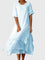 April Elegant Dress in Blue