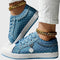 Elena Comfort Sneakers in Sky Blue