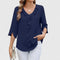 Women's Elegant Blouse – Athena in Blue