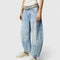 Women's Comfortable Wide-Leg Pants in Light Blue