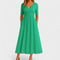 Phoebe Elegant Midi Dress in Green