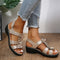 Bordeaux Comfortable and Lightweight Sandals in Gold