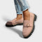 Women's Round Toe Casual Loafers in Pink