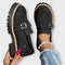 Women's Round Toe Casual Loafers in Black