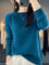 Women's Cozy Cotton Sweater in Seafoam Green