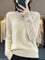 Women's Cozy Cotton Sweater in Beige