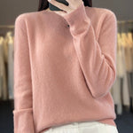 Women's Cozy Cotton Sweater in Pink