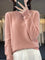 Women's Cozy Cotton Sweater in Pink