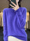 Women's Cozy Cotton Sweater in Blue Violet