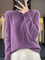 Women's Cozy Cotton Sweater in Purple