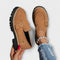 Women's Round Toe Casual Loafers in Brown