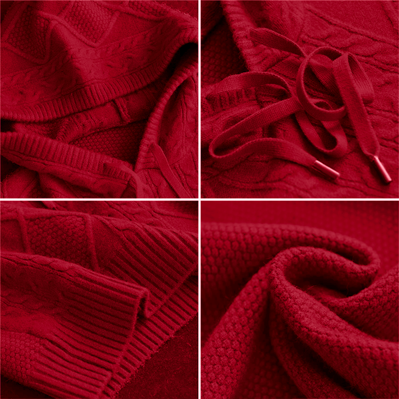 Women's Cable-Knit Hooded Sweater, photo 6