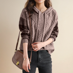 Women's Cable-Knit Hooded Sweater, photo 4